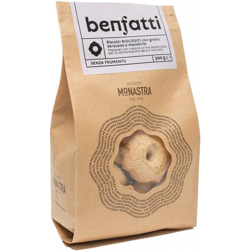 Benfatti biscuits with buckwheat flour and organic almonds