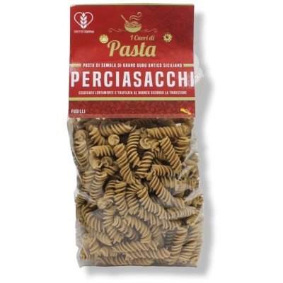 Fusilli pasta made with ancient Perciasacchi wheat flour