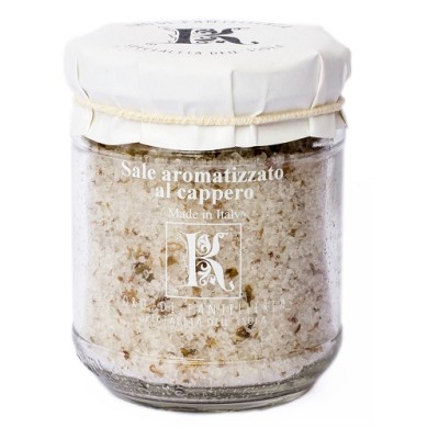 Flavored sea salt with capers