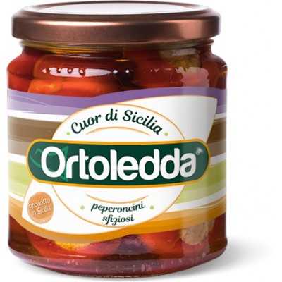 Ortoledda preserves Sicilian chili peppers