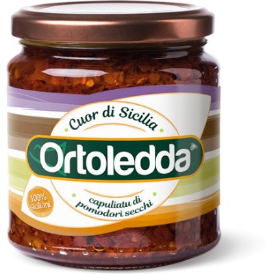 Ortoledda gehackte getrocknete Tomaten aufbewahren