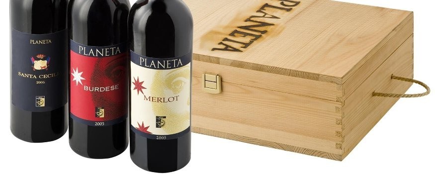 Holzkisten mit sizilianischen Weinen | Kaufen Sie auf Terramadre.it